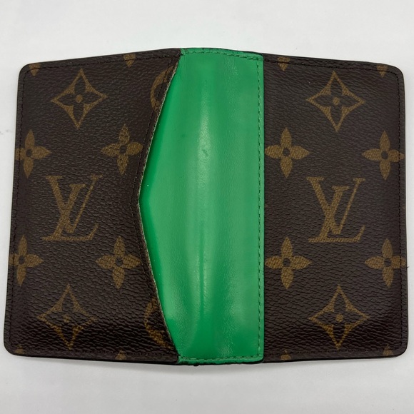 Louis Vuitton Classic Monogram and Green Pocket Organizer - Picture 3 of 7